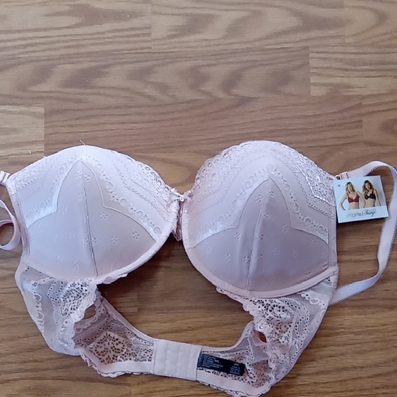 Smart & Sexy Women Owned Co Salmon color Padded Bra Size 40C Stretchy straps - Picture 1 of 3